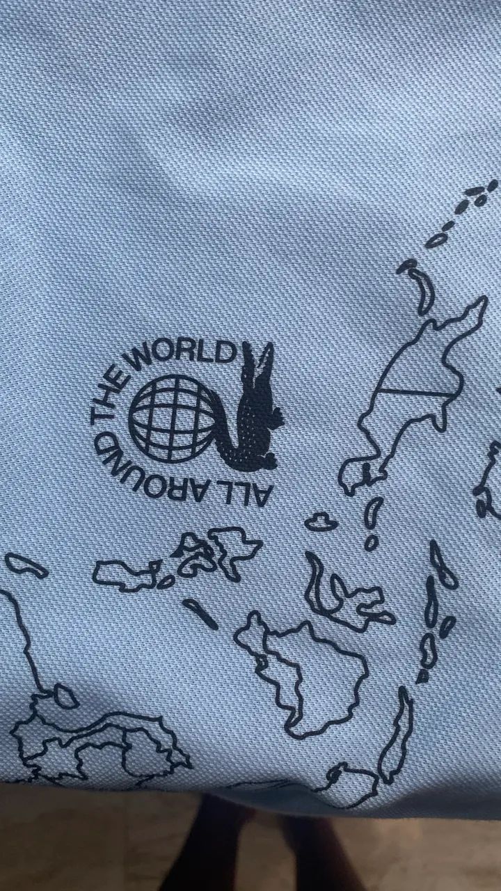 Polo Lacoste Worldwide - azul claro - Foto 6