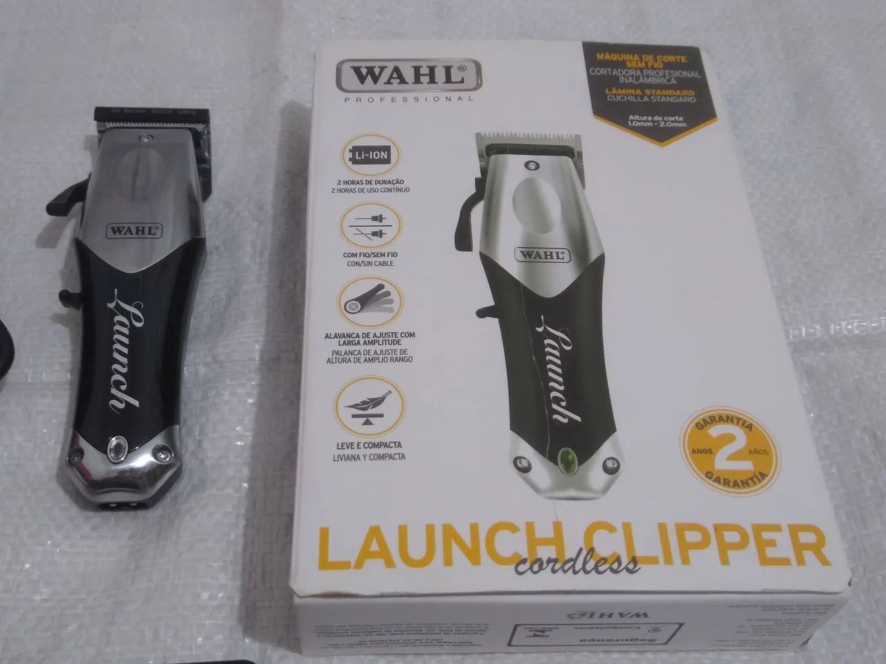 Máquina de Cortar Cabelo Wahl Launch Clipper - Sem Fio