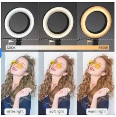 Iluminador Ring Light 12 Polegadas 30cm Tripé De 2,10 m e Suporte para Celular z1047 - Foto 4