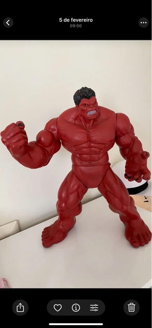Boneco Hulk Vermelho 51cm