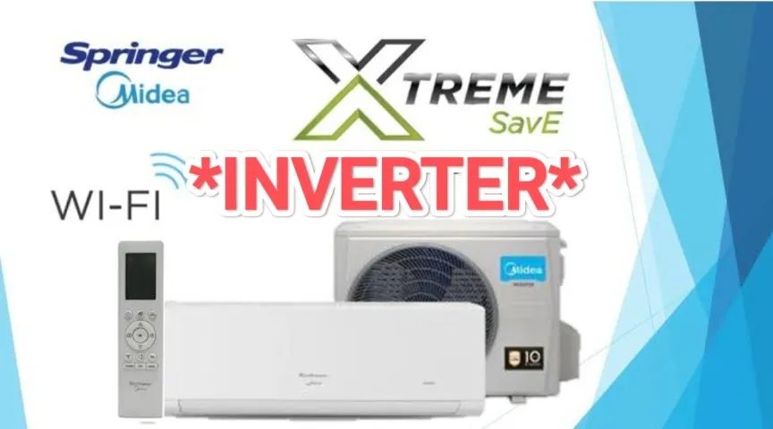 Ar Split Springer Midea Inverter 18000 BTUs  + NOVO + Nota + 1 Ano Garantia + Cartão 12x!!