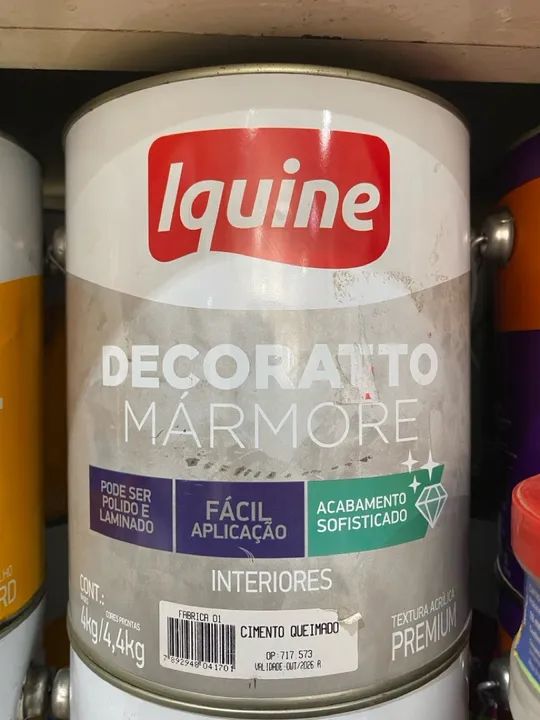 Tinta Decoratto Cimento Queimado Cinza Claro - 5kg - Foto 2