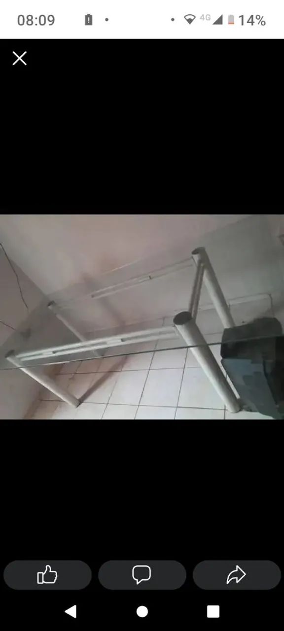 Mesa tampo de vidro 64288874010113120