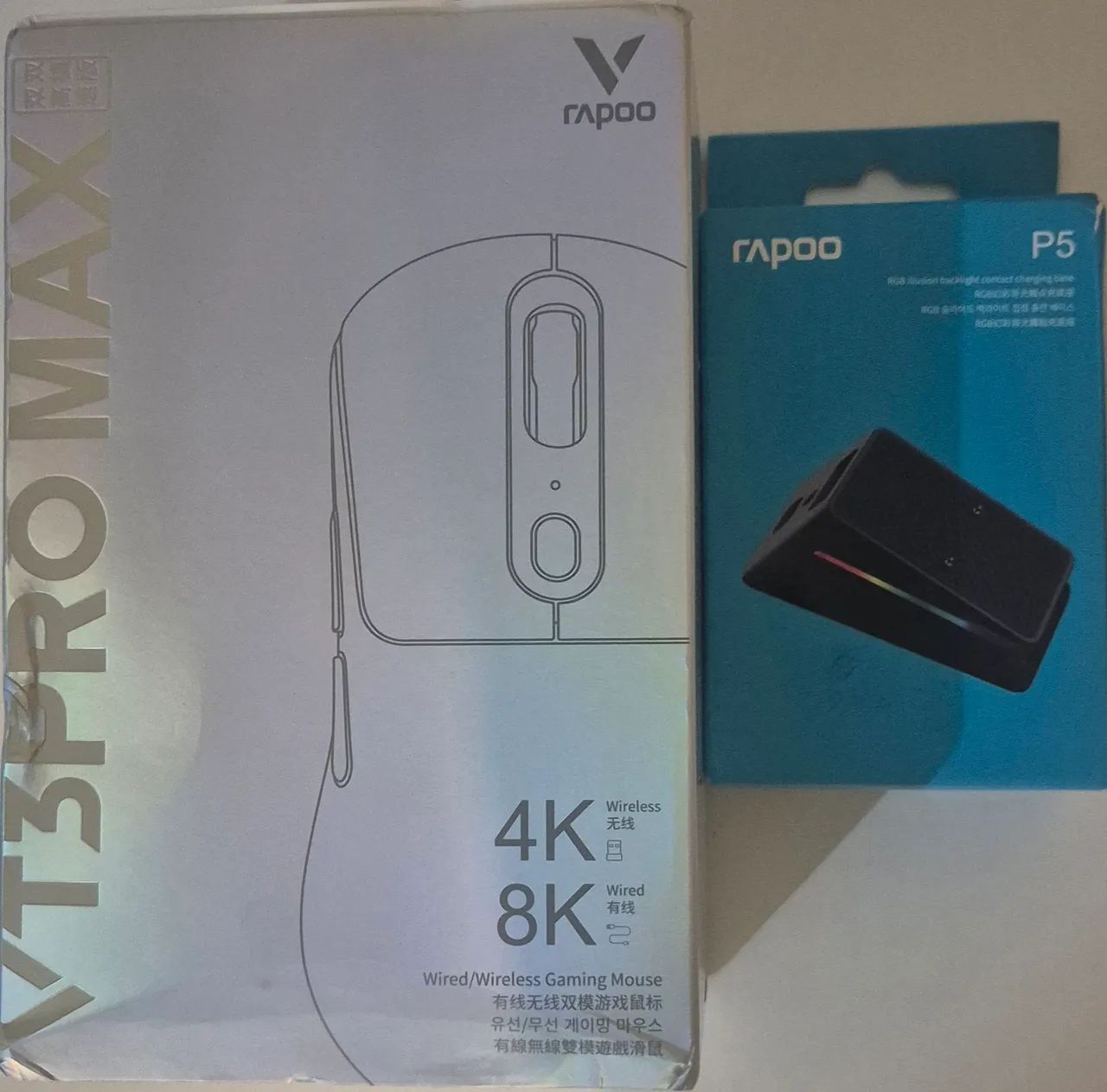 Mouse VT3 Pro Max Black P3 + P5 Backlight Contact Charging Base64374417914370120