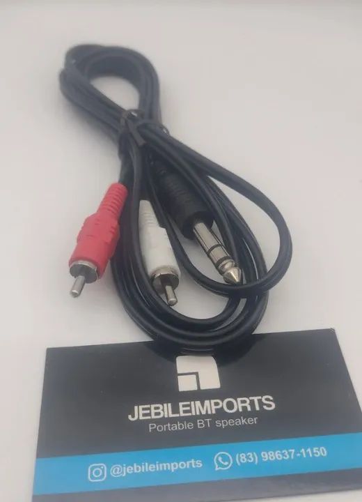 Cabo p10 rca -frete gratis