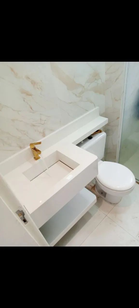 Pias com extensão feito por encomenda 100% porcelanato  - Foto 3