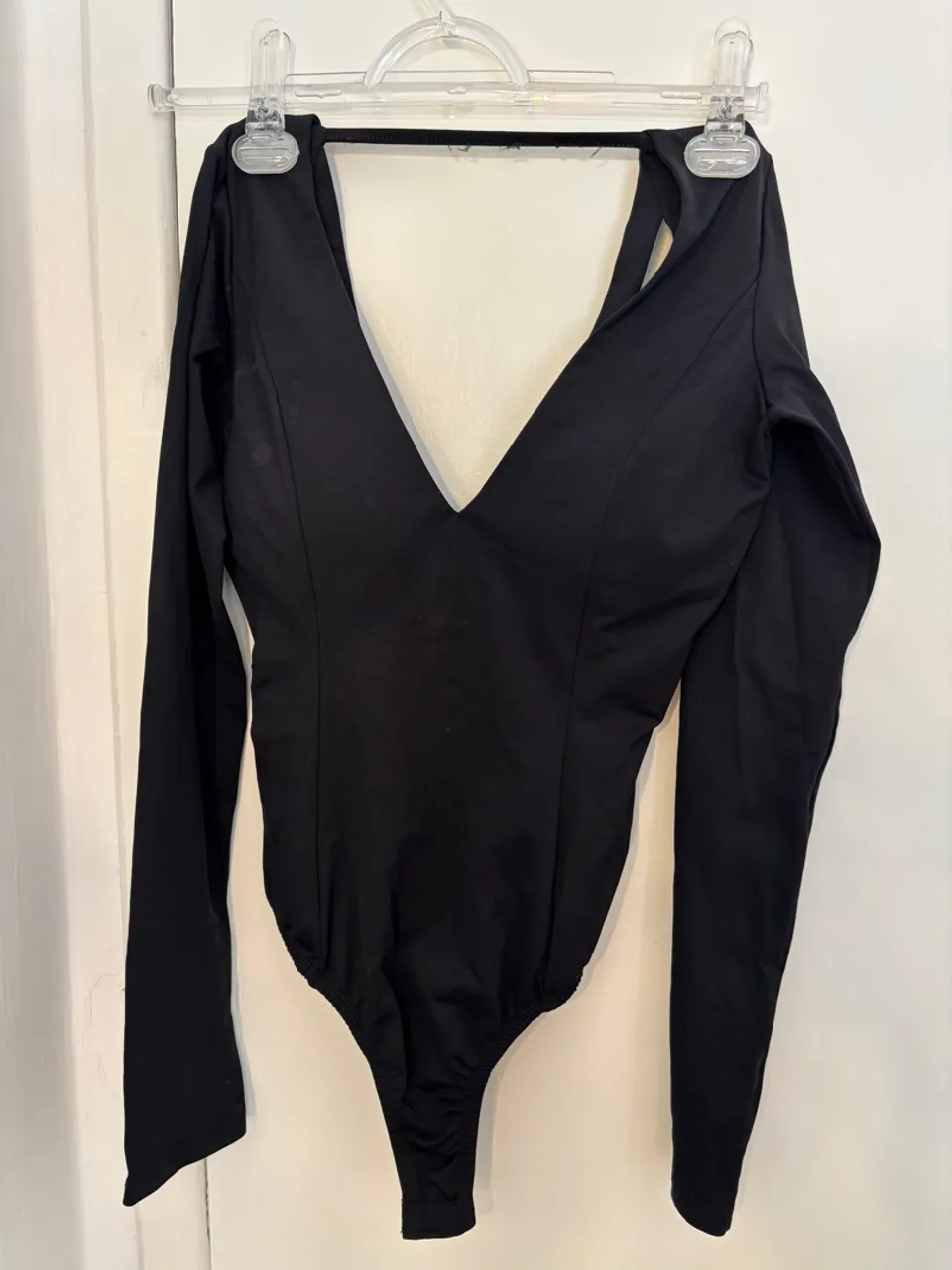 Body Preto Manga Longa
