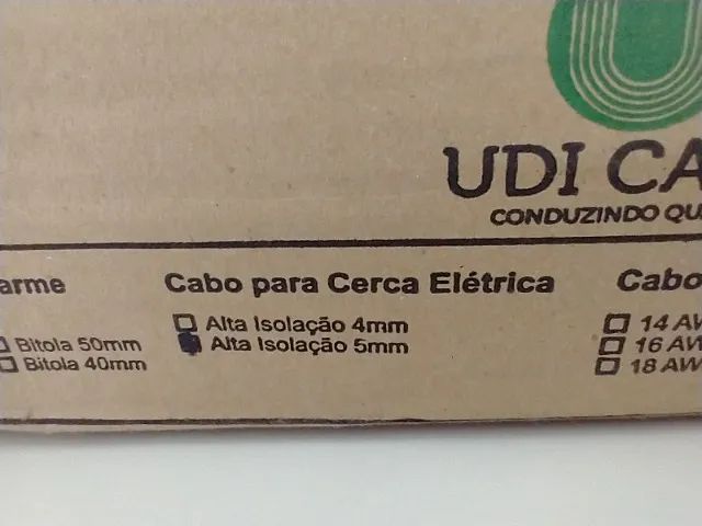 Cabo para Cerca Elétrica Alta Isolação 5mm (Rolo com 100 Metros) - Foto 2