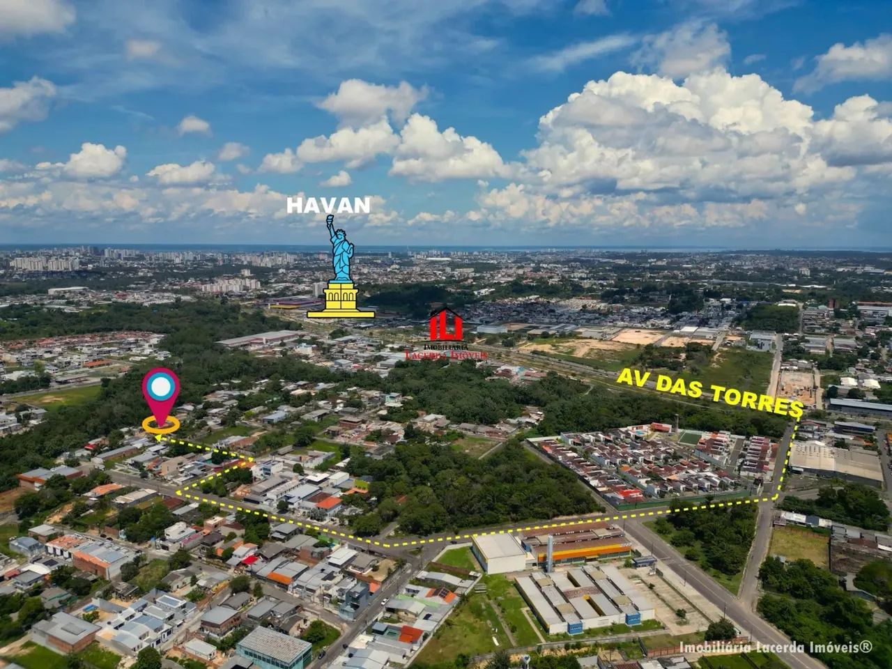 Terreno de Esquina com 20m x 30m = 600m² perto da av. das Torres