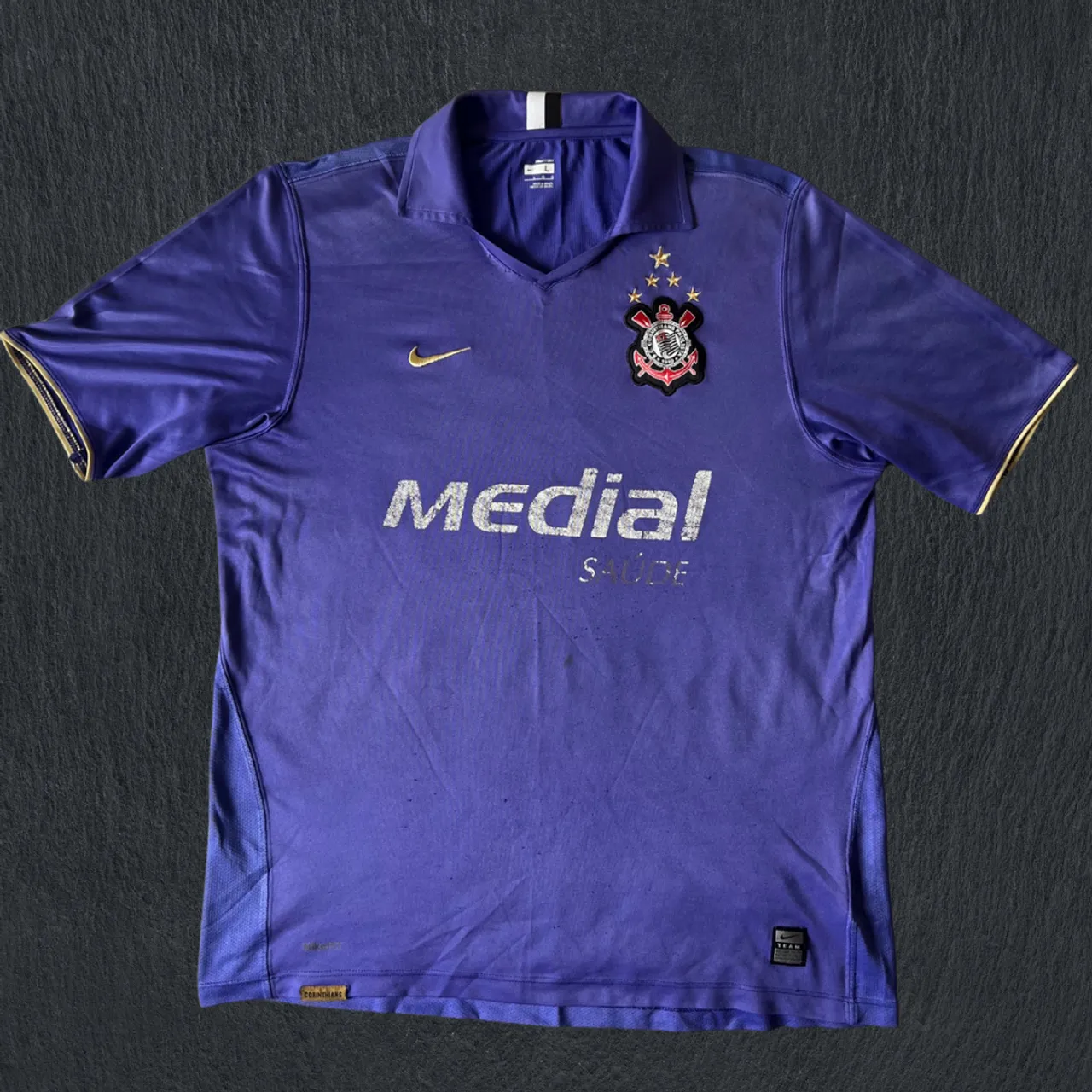 Camisa Corinthians Roxa 2008 - #Ronaldo9 Original Nike - Tamanho G