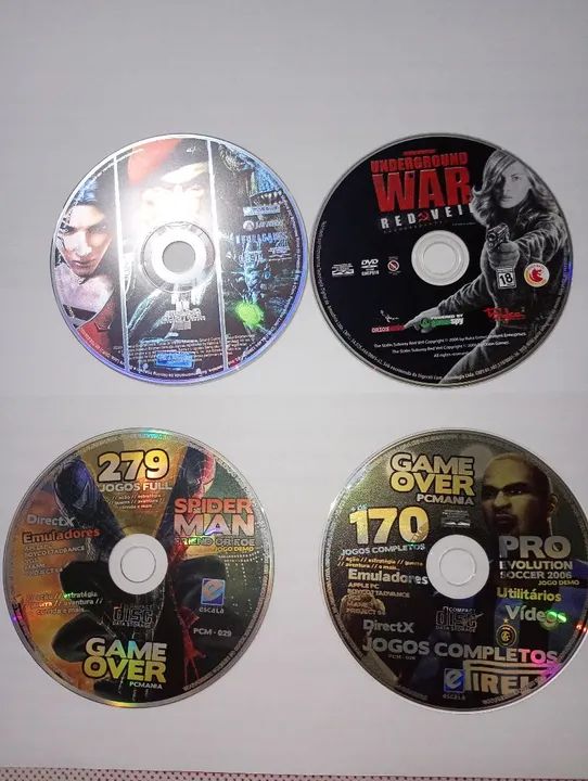 4 jogos de Pc Completos - Spider-Man, Underground War, Pro Evolution Soccer 2006 e mais!
