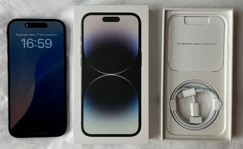 iPhone 14 Pro 256Gb Cinza Espacial - Celulares e Smartphones