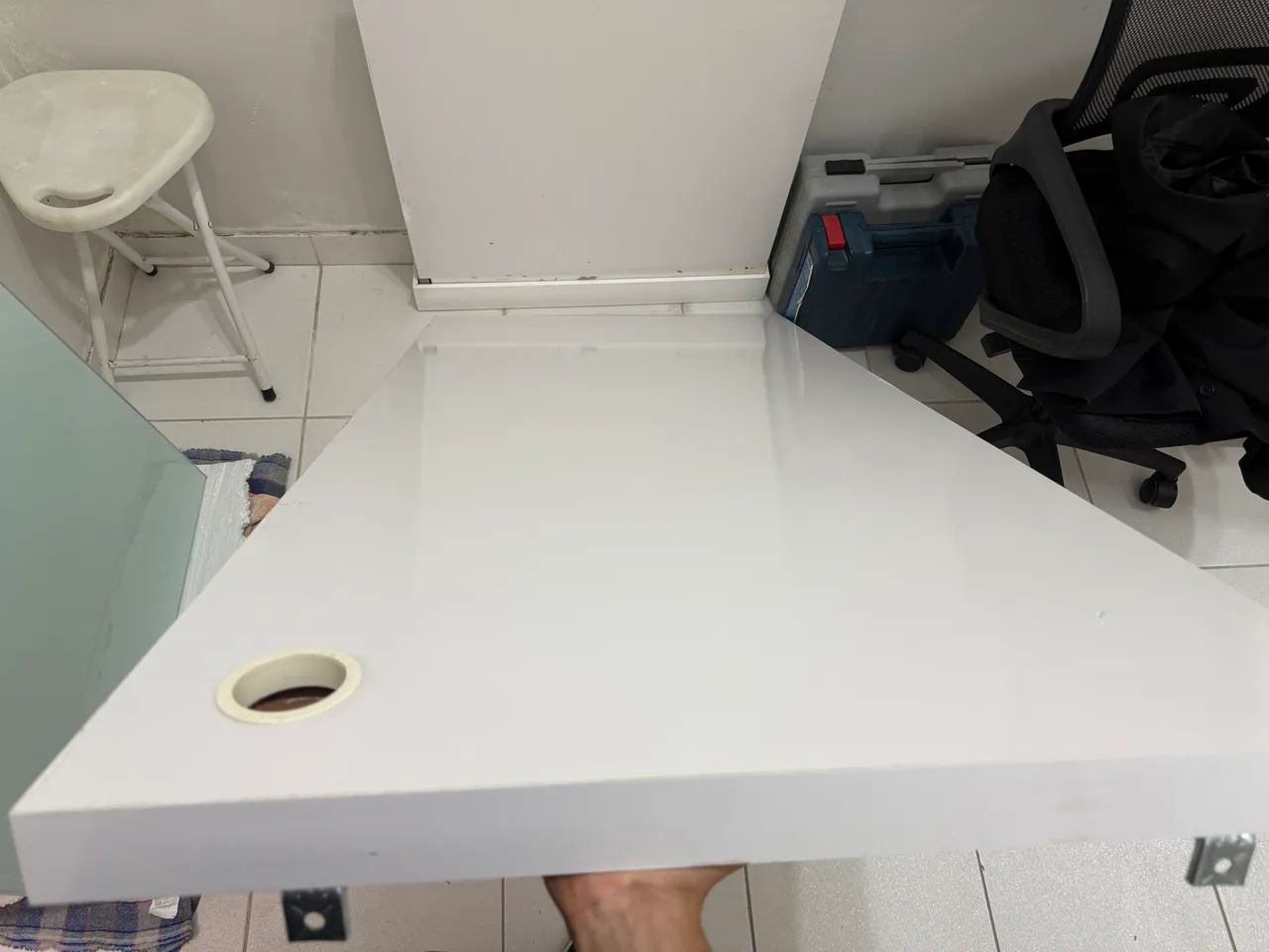 Mesa de madeira e vidro planejada  - Foto 5