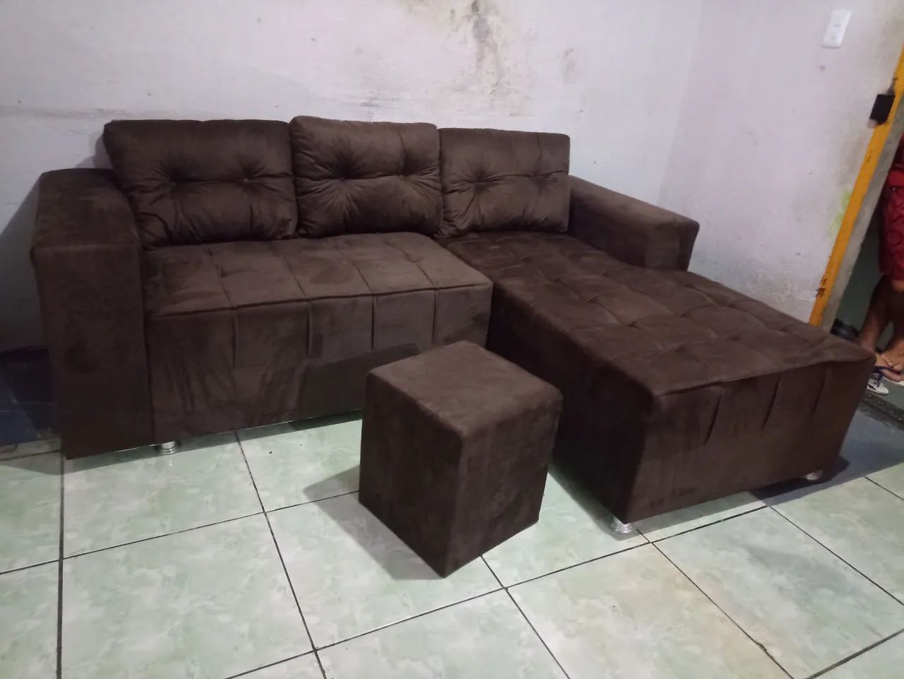 Sofá de Canto Vermelho - Novo entrega grátis  - Foto 5