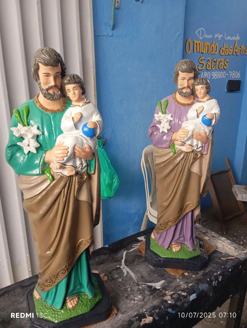 Imagem São José 60 cm em concreto - Foto 3