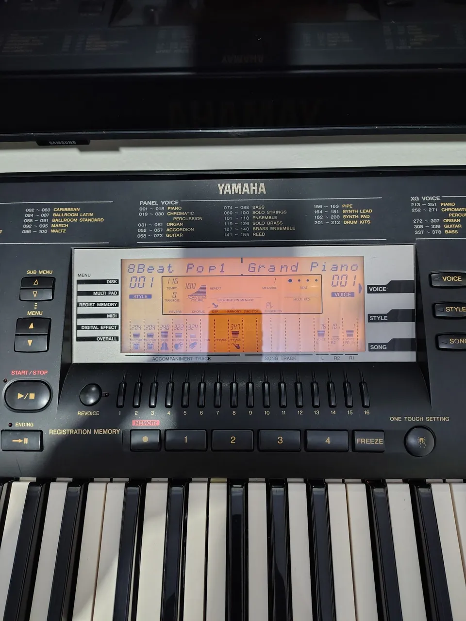 teclado yamaha psr 630