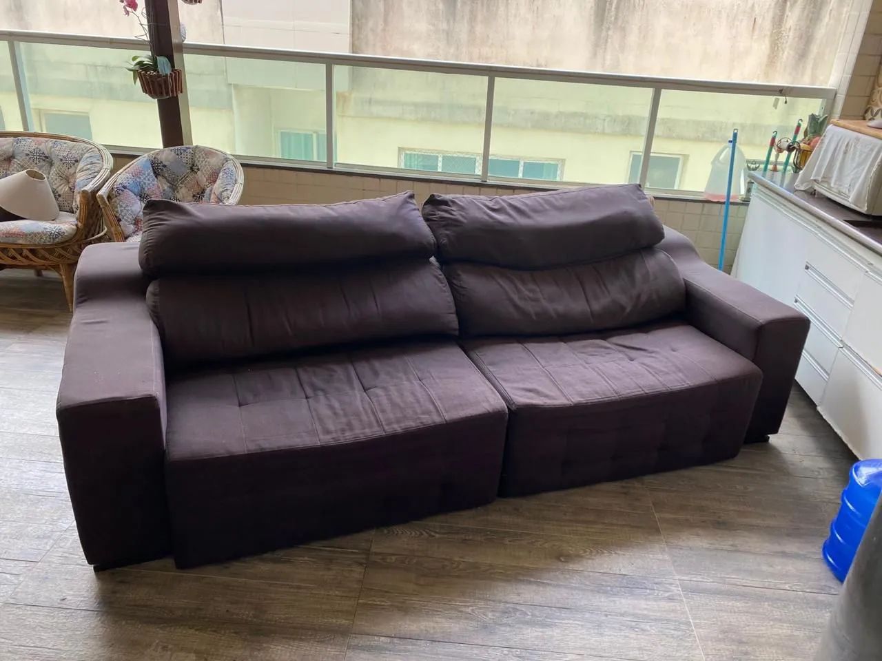 Sofá retrátil reclinável 2,70m64962680161153121