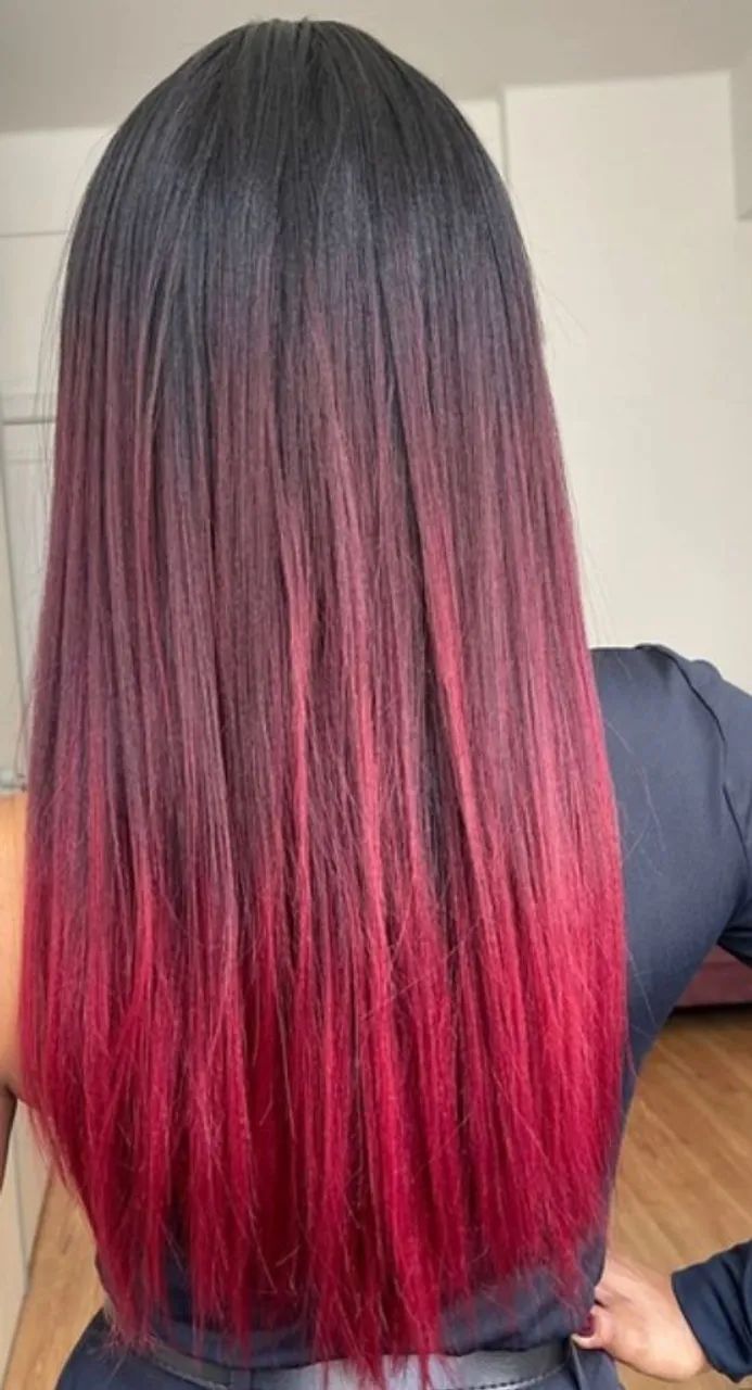 Wing  ombre vermelho - Foto 2