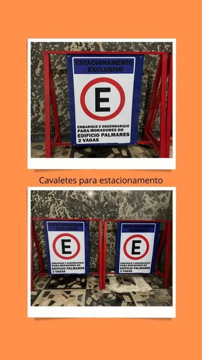 Cavaletes para estacionamento