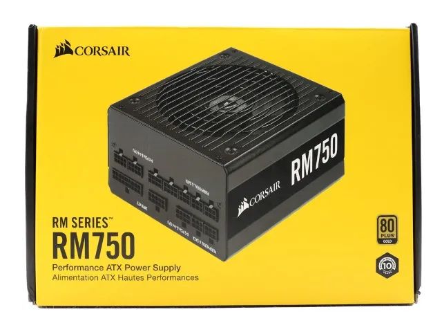 Corsair RM750 Power Supply Unit, 80 Plus Gold