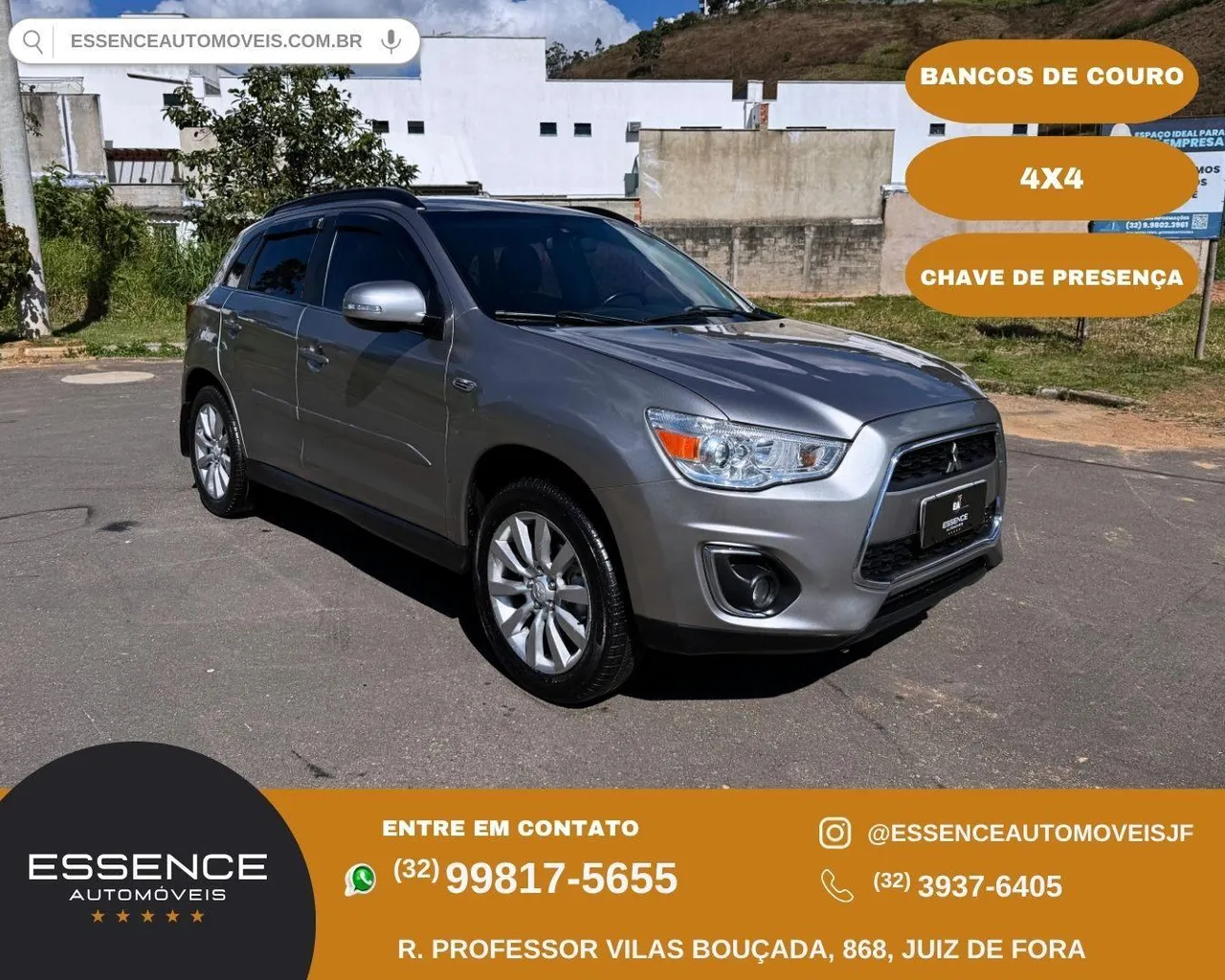 Mitsubishi ASX MC/ 2.0 AWD CVT 2014/2015 - Prata