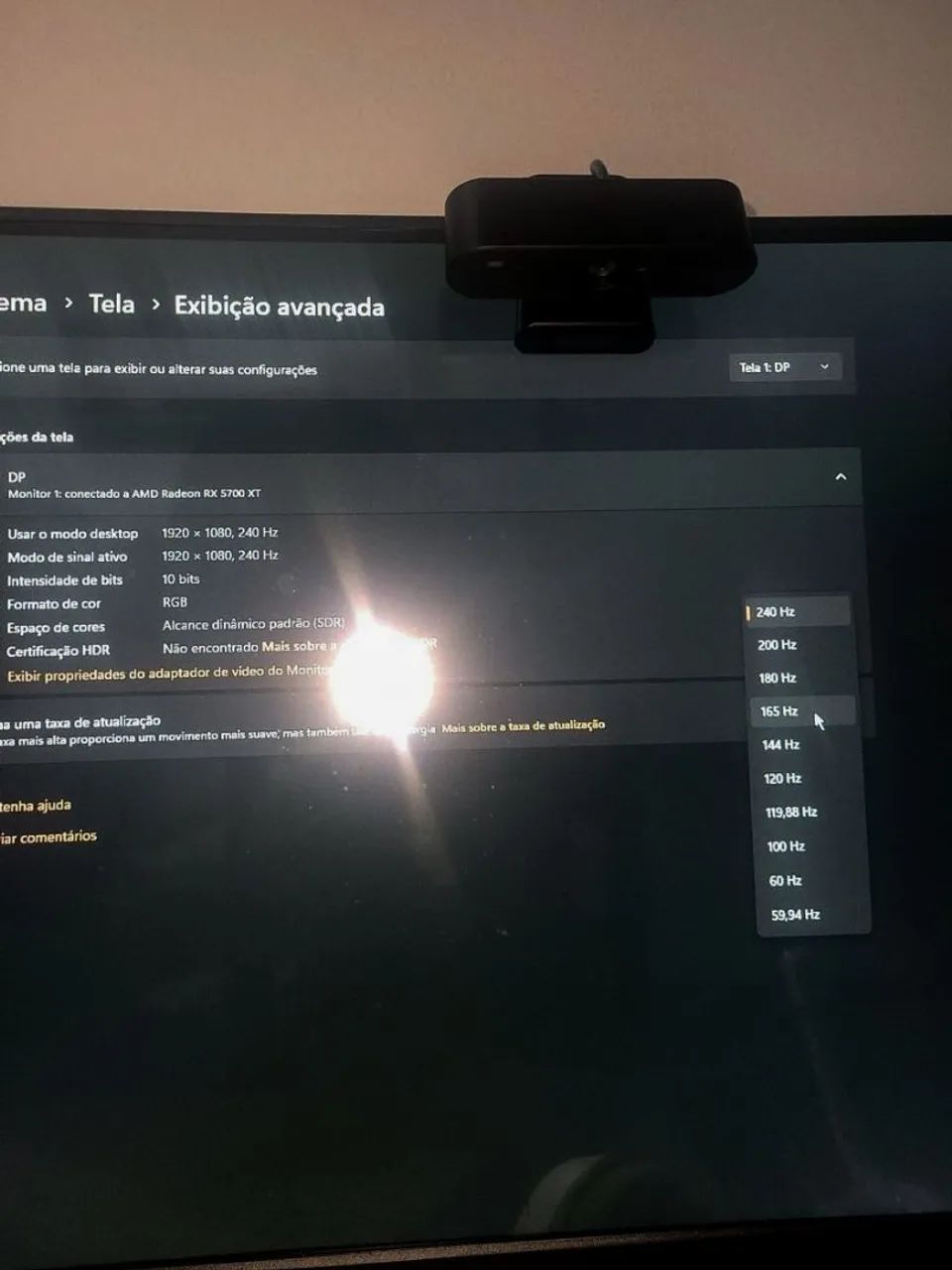 Monitor Gamer Valak 240hz - 1ms - 27 polegadas  - Foto 3