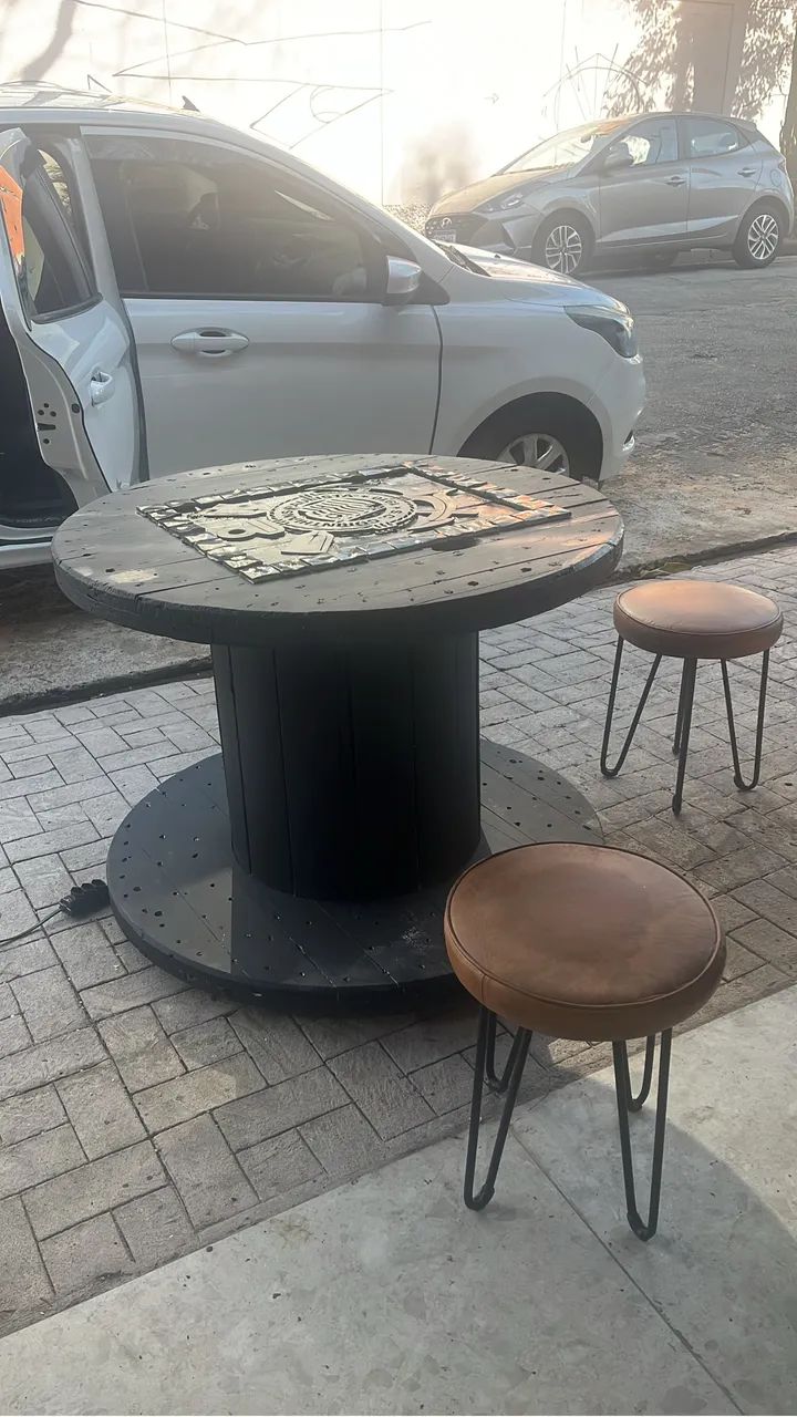 Mesa Churrasqueira com rodinhas Corinthians  - Foto 2