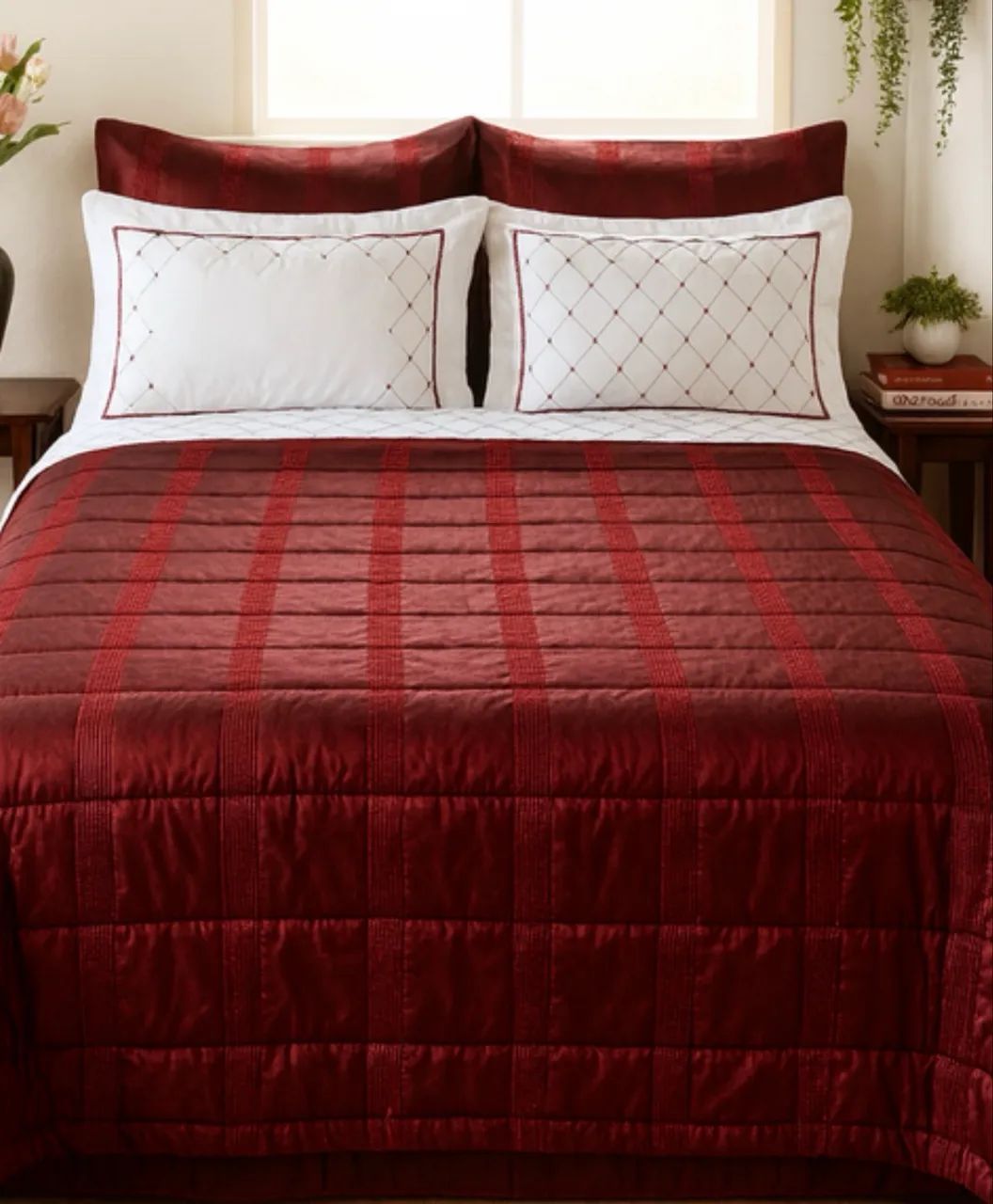 Jogo de cama com cobre leito 