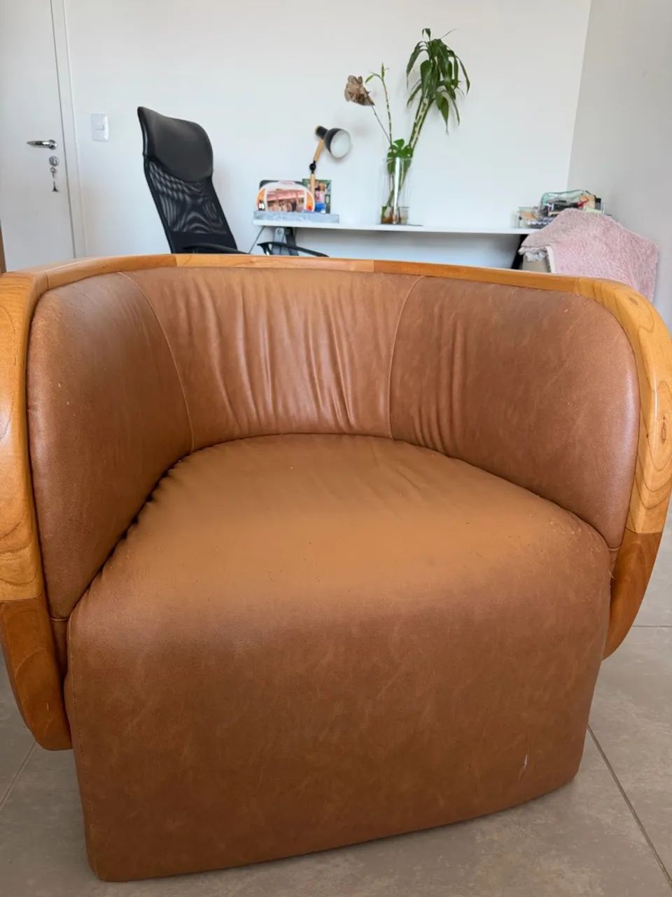Poltrona Couro Papai - Foto 3