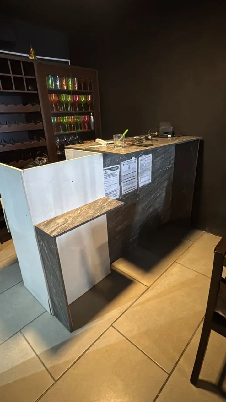 Balcão caixa para loja, pizzaria ou lanchonete 185x70x110 - Foto 3