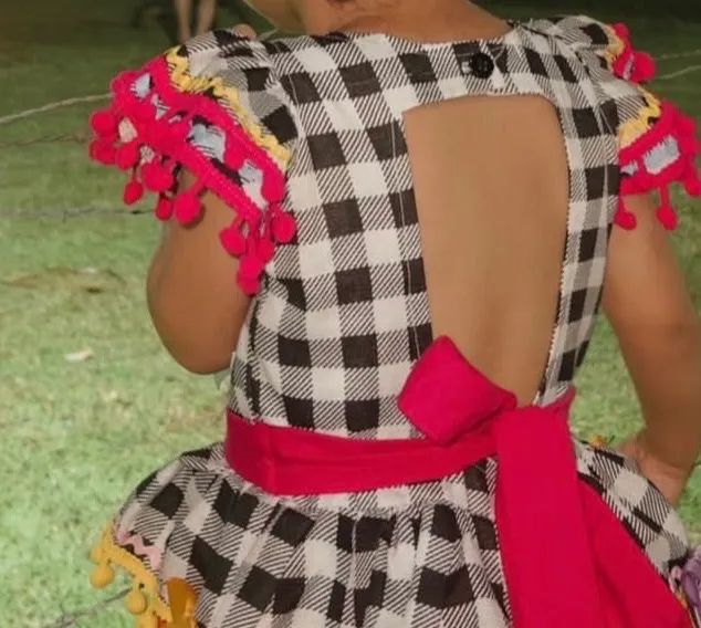 Vestido São João TAM 4 anos usado apenas 1 vez  - Foto 2