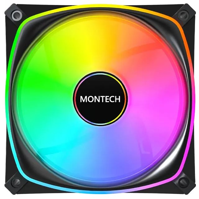 Kit Fan Com 3 Unidades Montech Ax120 Pro, Argb, 120mm, Preto - Foto 5