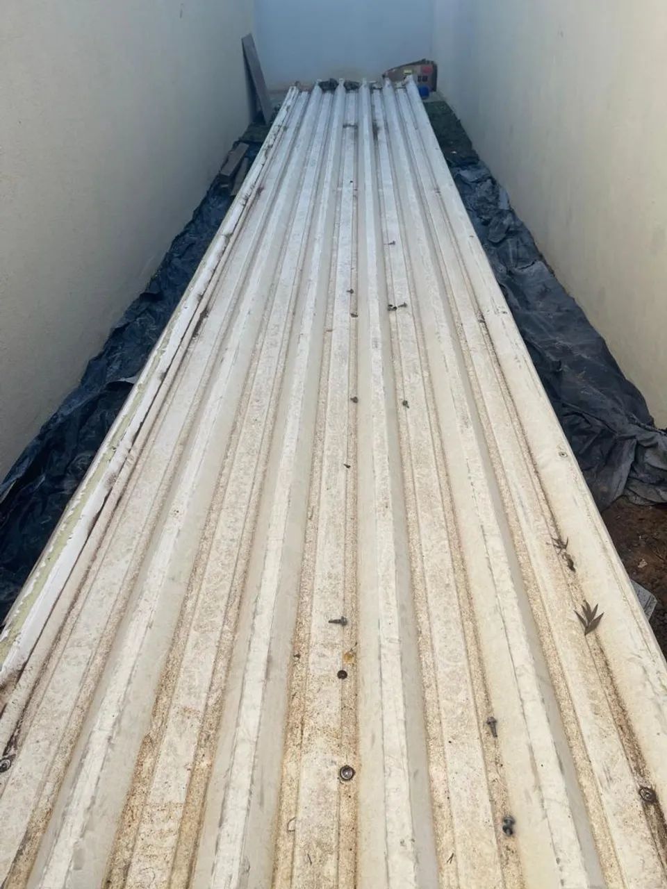 Telhas de zinco com pintura 
