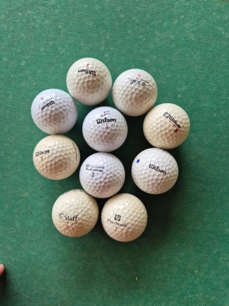 Kit 10 bolas de golfe - Wilson - Usada