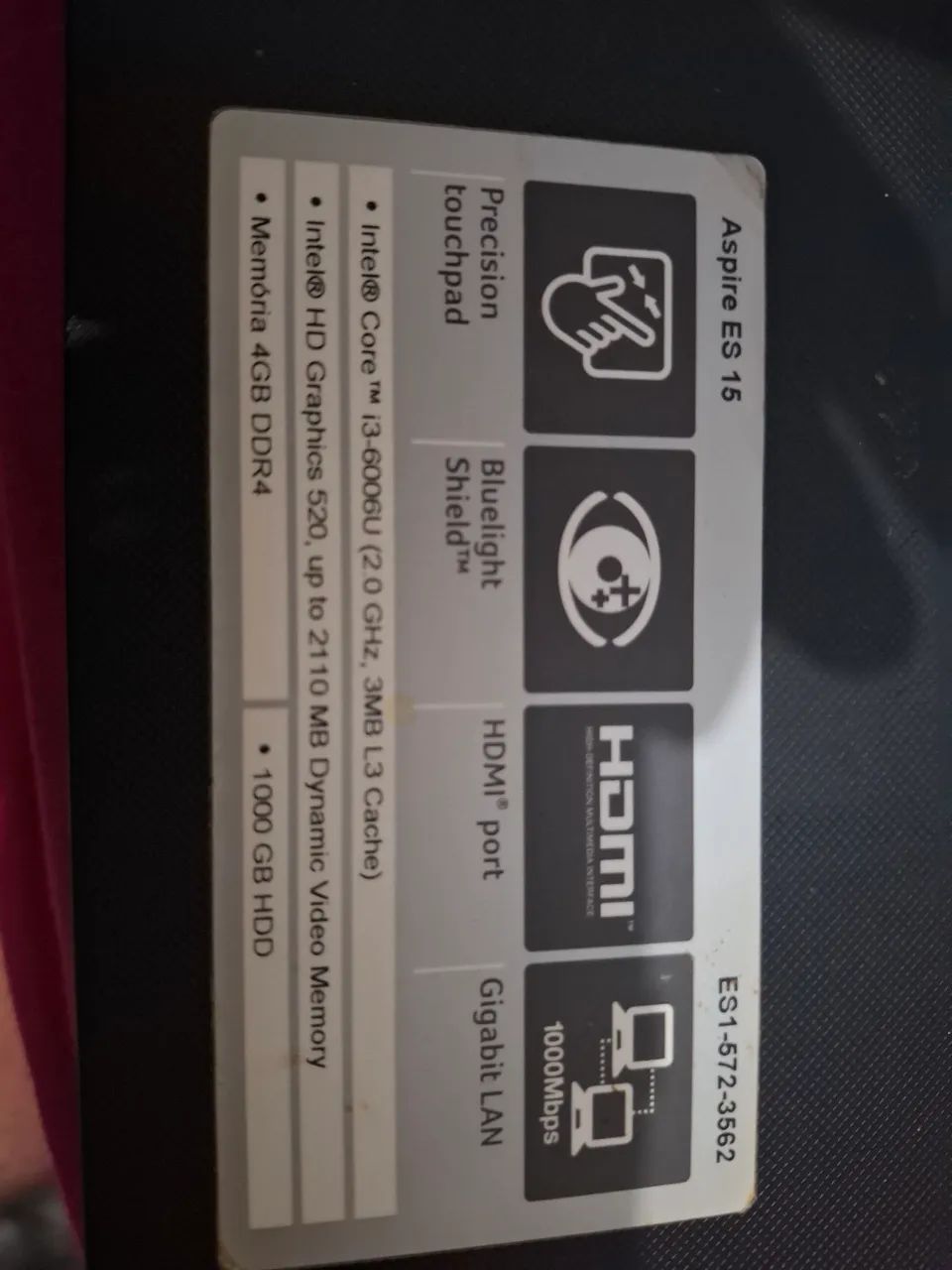 Notebook Acer Aspire ES 15 - Foto 3