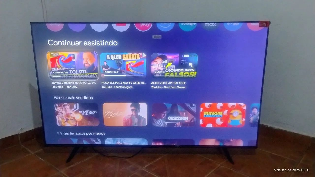 SMART TV TCL ANDROID 55 POLEGADAS 4K COM BORDA INFINITA  - Foto 2
