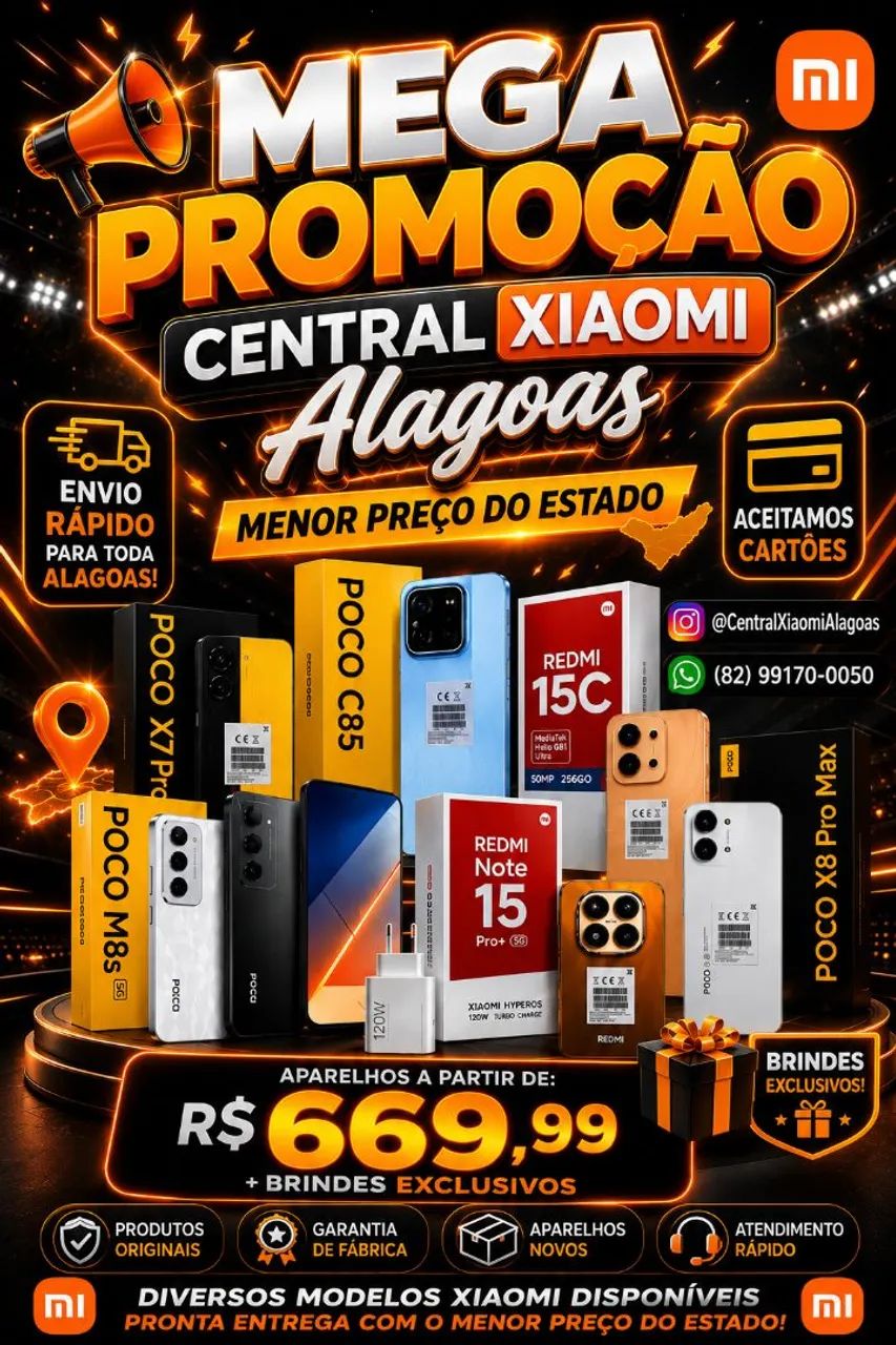 Xiaomi Poco M8s 5G, Poco X8 Pro e Pro Max 5G e Diversos Modelos Disponíveis 