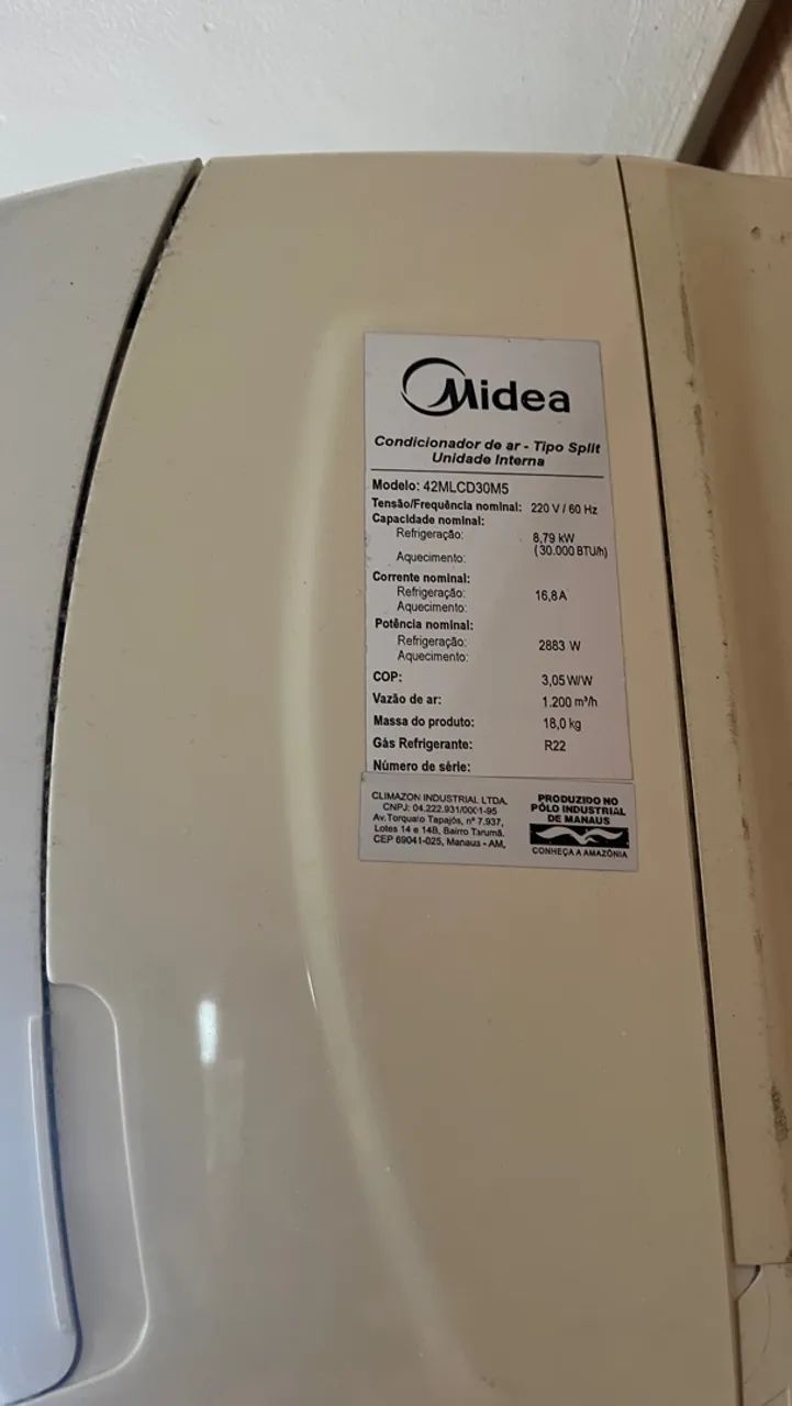 Ar condicionado split 30mil Btu midea - Foto 2