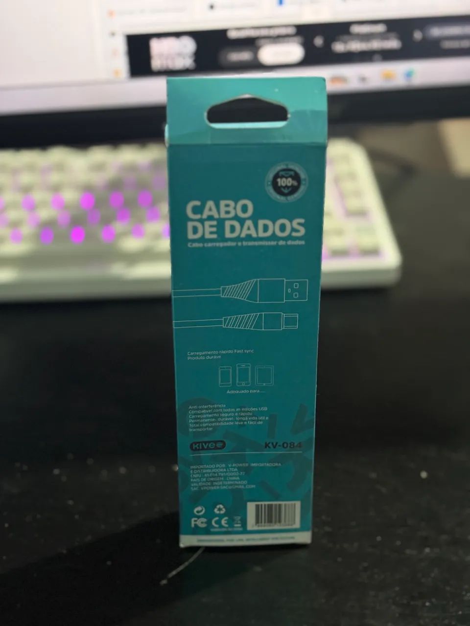 Cabo de Carregador Usb-c Antiquebra 2 Metros Tipo C - Foto 3