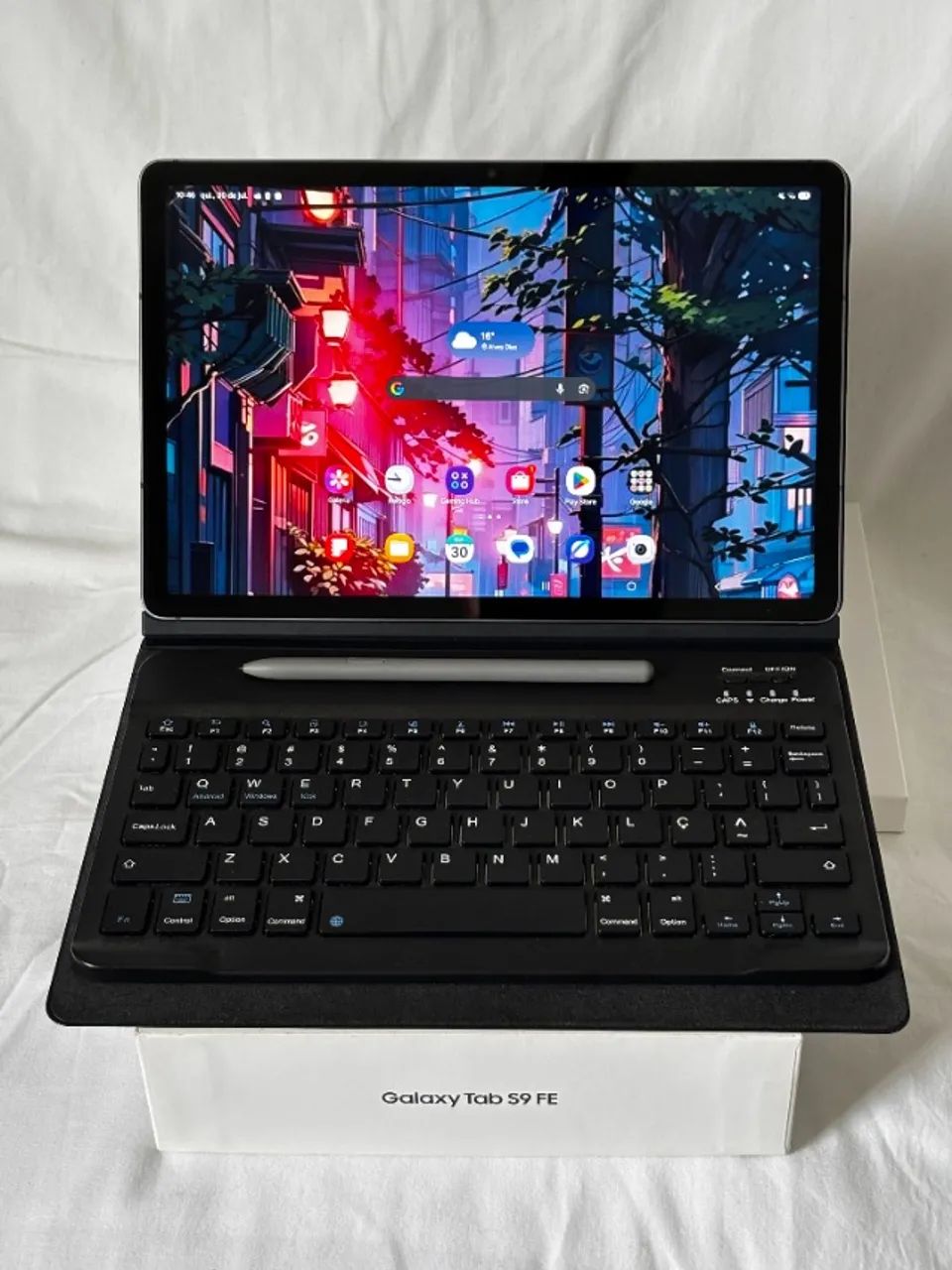 Samsung Galaxy Tab S9 SE - Estado de Novo, Completo com Acessórios