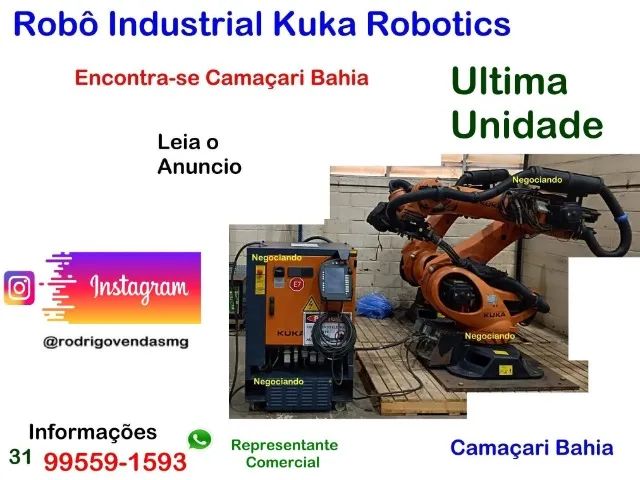 Maquinas Robô Industrial Kuka Robotic Produção Fabrica Automação comercio Industria