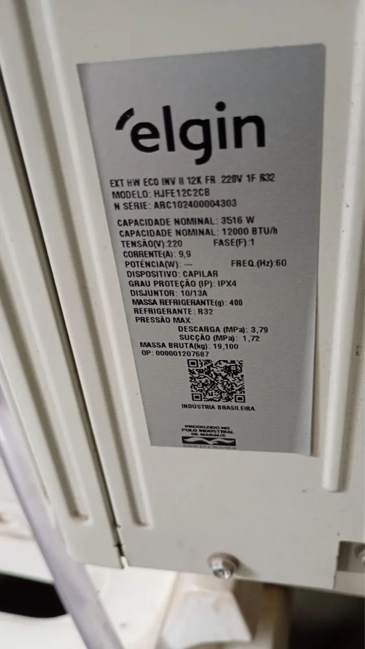 Ar condicionado 12.000 BTUs. Elgin  - Foto 4