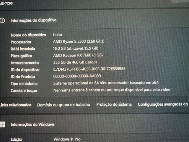 PC Gamer RX 7600 + Ryzen 5 5500 + Water Cooler 