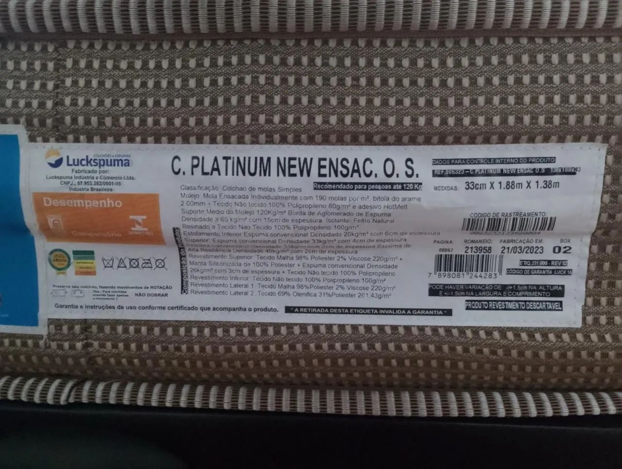 CAMA BOX BAÚ COM COLCHÃO Luckspuma Platinum  - Foto 5