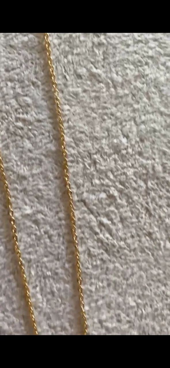 Escapulário de ouro 18k diamantado ouro maciço 70 cm - Foto 4
