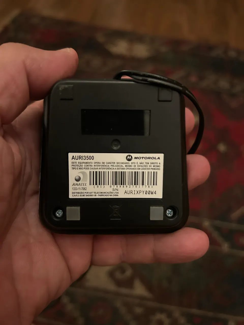 Telefone Motorola Auri3500 Com Base E Fonte Bons Gancho Ruim