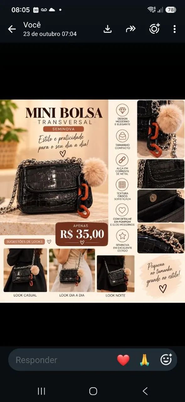 Bolsa mini nova