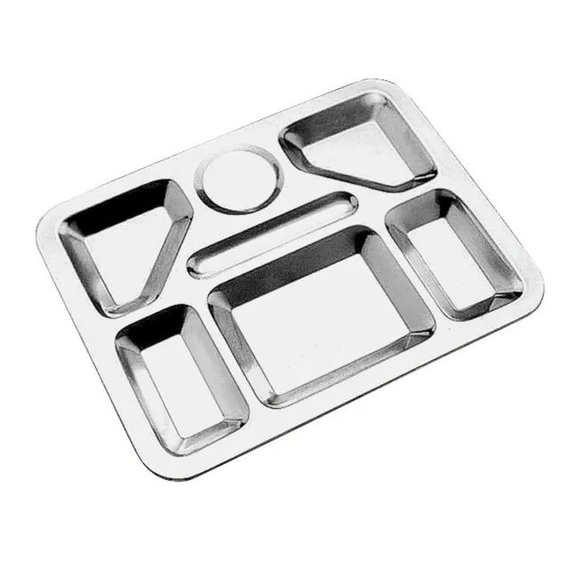 bandejão de inox 7 divisorias 