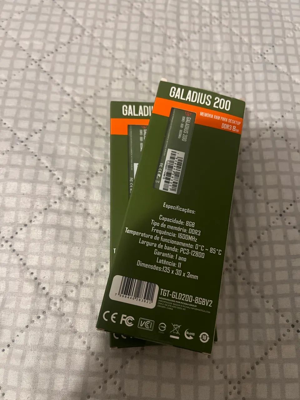 Memória RAM TGT Galadius 200 DDR3 8GB 1600MHz Desktop - Foto 2