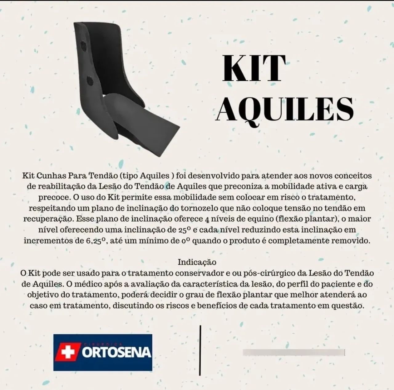 Kit Ortopédico Completo: Bota Imobilizadora, Muletas e Cunhas Aquiles. - Foto 4